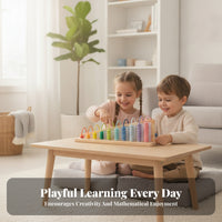 Educational Math Board Hands-on Learning Educational Math Toy Slanted Addition Subtraction Board for Young Learners