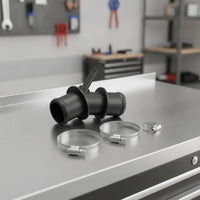 Stepped Cooling-System Hose Adapter with Clamps High-Temperature Resistant Coolant Hose Connector Adapter with Clamps Leak-Proof Coolant Line Connector Reinforced for Automotive Repair