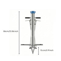 Stainless Steel Seedling Transplanter Spring-Loaded Seedling Planter with Lever Hand-Operated Manual Transplanter Long-Lasting for Nurseries
