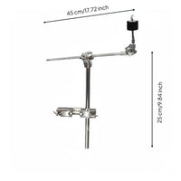 Multi-Angle Cymbal Mount Connector Stable Cymbal Arm Clamp Heavy-Duty Metal Drum Stand Extension Arm Easy to Use for Drummers