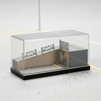Dust-Proof Cover 1:64 Scale Car Display Scene Highly Detailed Street Slope Display Scene Box Multi-Layer Design 1/64 Scale Display Scene for Hobbyists