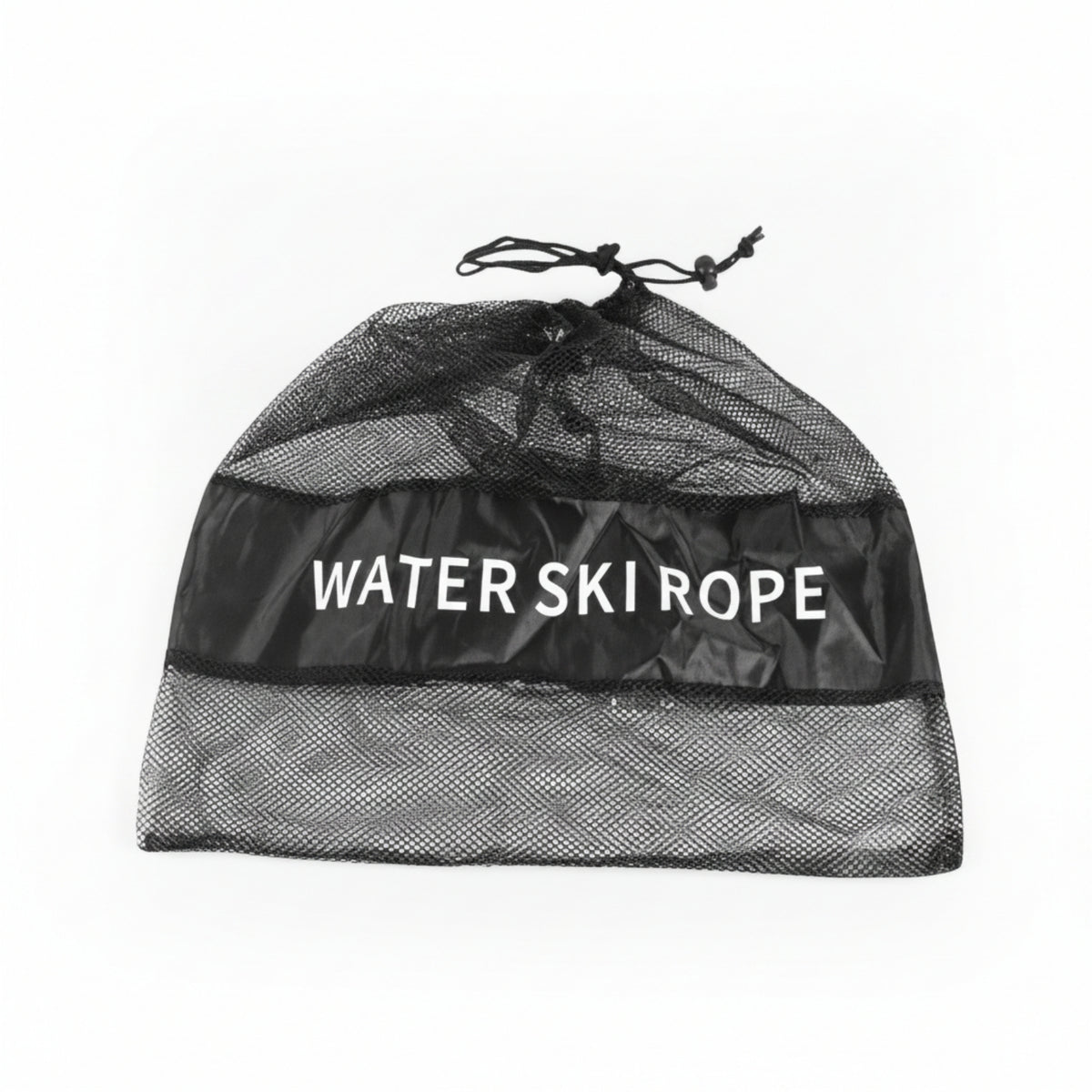 EVA Foam Handles Water-Ski Tow Rope Black Grips Water Ski Rope Mesh Drawstring Bag Coiled Storage for Board Sports, Kayaking