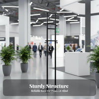 Double Sided Poster Display Stable Base Pedestal Poster Effortless Assembly Floor Standing Sign Holder for Commerce Shows, Exhibitions