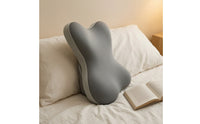 Ergonomic Bed Back Cushion Multifunction Backrest Pillow with Memory Foam Breathable Support Pillow with Cool-Silk Cover Firm for Students