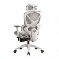 Ergonomic Office Chair Footrest Ergonomic Mesh Chair Padded Armrests