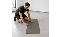 Textured High-Density PVC Mat Reinforced Eyelets Cushioned Exercise Mat Roll-up Training Pad Shock Absorbing