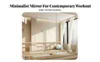Self Full Body Mirror No Damage Walls Acrylic Full Body Mirror Easy Install Home Decor for Fitness Enthusiasts, Dancers, Dance Studio