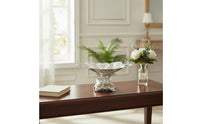 Pedestal Serving Tray Elegant Serving Tray with Pedestal Engraved for Weddings