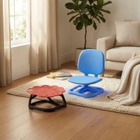 Sensory Rotating Chair Glow-in-the-Dark Sit and Rotate Seat Rotating Balance Chair for Young Children, Playroom, Preschool, Bedroom