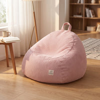 Floor Cushion Cover Cover Corduroy Floor Cushion Cover Chair Cover with Handle Unfilled Lounge Seat for Adults, Teens, Living Room, Bedroom