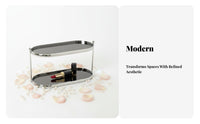Tiered Acrylic Organizer Light Luxury Design 2-Tier counter spaceSaving for Women