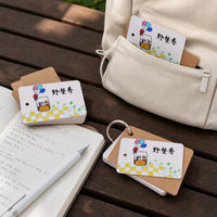 Mini Portable Ring Binder Notebook for Vocabulary Learning and Notes