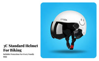 Motorcycle Half Helmet Impact Resistant Helmet Breathable Guarding Headwear for Men, Women, All Seasons, Daily Commute, City Riding