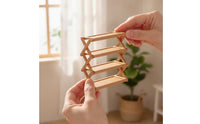 Dollhouse Shoe Rack Compact Miniature Rack Solid Color Furniture for Diorama Builders