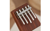 5 Note Thumb Piano Portable Acacia WoodCompact Musical Instrument for Beginners, Music
