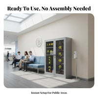 Community Service Cabinet Large Capacity Emergency Supply Cabinet Heavy Duty Public Tool Storage Locker for Property Managers, Residential Communities