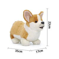 Corgi Stuffed Toy Compact Corgi Stuffed Animal Stuffed Dog Cute Realistic for Children, Bedroom, Nursery