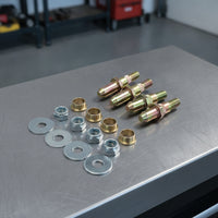 Metal Door Hinge Pin and Bushing Repair Kit Sturdy Door Hinge Pin and Bushing Kit Long-Lasting Hardware Easy to Install for Garage