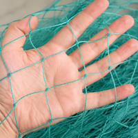 Synthetic Chicken Coop Netting, Dark Green Net, 3 cm, Support Rope Included, Weather-Resistant