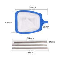 Stainless Steel Handle Pool Skimmer Net Extendable Rod Telescopic Pool Net Easy to Use Fine Mesh Skimmer for Aquatic Pond