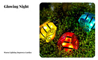 Waterproof Solar Bee Light Weather Resistant Iron Art Bee Lamp Easy to Hang for Patio, Balcony, Fence