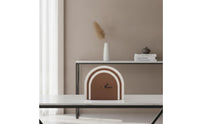 Arched Mantel Clock Compact Desk Clock with Slender Hands Easy-to-Read Classic for Living Room, Office