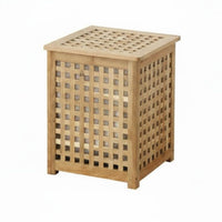 Japanese aesthetic Square End Table with Shelf Space-Saving Square Accent Table Multi-Functional Nightstand Multipurpose for Small Apartment Dwellers, Homeowners, Students, Living Room, Bedroom, Guesthouse, Entryway
