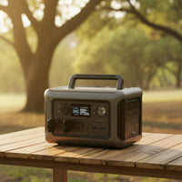 Portable Power Station Rechargeable Portable Power Station with Alternating Current Outlets 600W Solar Generator for RV Owners, Camping, Emergencies