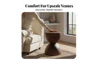 Retro design Vintage Wooden Armchair Jacquard Fabric Upholstery Upholstered Armchair sturdy Wood Frame Single Sofa adaptable Styling for Interior Designers, Apartment Dwellers, Office Professionals, Reception Area, Study, perusing corner, Bedroom