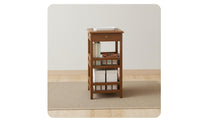 End Table New Chinese Design Sofa Table Simple Design Bedside Storage Rack for Living Room, Small Areas, Bedroom