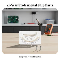 Rectangular Face Marine Bubble Level Printed Scale Dual Tube Tilt Indicator Mounting Holes for Boat