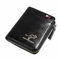 Large Capacity Radio Frequency Identification Blocking Wallet Compact Size Bifold Security Wallet