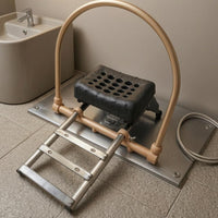 Ventilation Holes Salon Wash Station Headrest Gold-Tone Perforated Headrest Cushion for Shampoo Bed