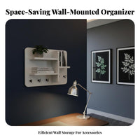 Multi-Functional Electric Meter Box Cover Decorative Breaker Panel Hider Integrated Storage Fuse Box Cover with Shelf Easy Installation for Homeowners, Apartment Dwellers, Office Managers, Hallway, Living Room, Bedroom, Kitchen
