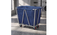 Linen Collection Cart Stainless Steel Laundry trolleyResistant for Hotels