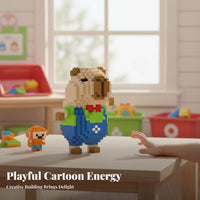 Creative Gift Capybara Building Blocks Material Micro Block Capybara Figure Playful Design for Children, Teens, Playroom, Office, Home