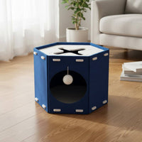 Hexagonal Cat Condo Multi Functional Activity Center Cozy Bed for Kittens