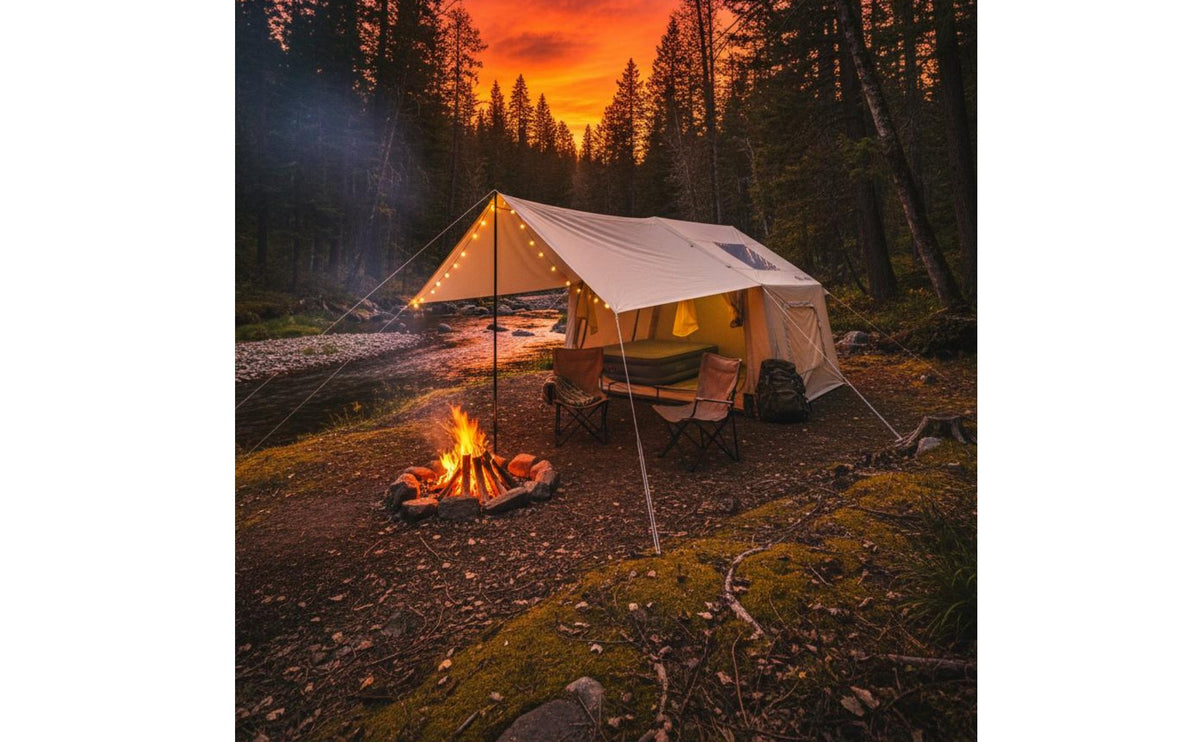 Quick Setup Automatic Inflatable Tent Windproof Inflatable Camping Tent Ventilated Instant Outdoor Shelter Good Ventilation for Families, Groups, Backyard, Beach