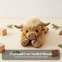 Scottish Cow Stuffed Toy Exceptionally Soft Shaggy Cow Stuffed Creature Heatable Stuffed Creature Launderable Coolable Stuffed
