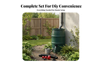 Rain Barrel Overflow Kit Leakproof Rain Barrel Linkage Set Easy Installation Rainwater Diverter Hose Set for Garden, Outdoor