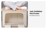 Large Capacity foldable Fabric Bin Foldable Design Clothing Organizer Stackable Household Storage Easy-Carry Handles for Families, Students, Homeowners, Bedroom, Dorm Room, Under Bed, Shelves