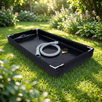 Basin with Drain Hose Portable Shower Pan Foldable Basin Reinforced Foldable Tray for Pet Owners