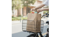 Front Foldable Bike Basket Rear Folding Cycle Basket Hanging Easy to Install for Students, Shopping