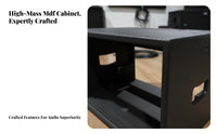 Sturdy Build 6U Portable Amplifier Case Simple Accessible Frame 6U Portable Rack Mount Equipment Enclosure for KTV Operators, Home Audio Enthusiasts, Event Technicians, Stage Performance, Mobile Setups, Live Events, Recording Studio