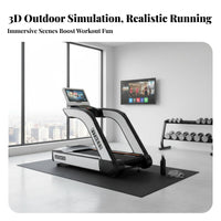 Smart Treadmill Shock Absorption Electric Treadmill Quiet Electric Walking Machine for Personal Trainers, Gym Owners, Home