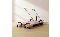 Space-Saving Foldable Pilates Reformer Compact Pilates Reformer with Resistance Rods Portable Fitness Equipment Quiet for Adults, Apartment, Living Room