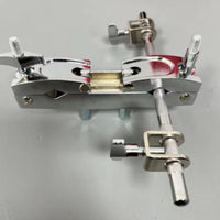 Metal Cowbell Clamp Knurled Cowbell Bracket Silver-Toned Drum Mounting Bracket Stable for Drummers, Percussionists, Live Stage, Rehearsal Areas