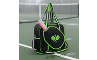 Waterproof Women's Tennis Shoulder Bag Water-Resistant Tennis Racket Shoulder Bag Multiple Compartments Quilted Sports Tote Long-Lasting for Athletes, Travel