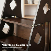 Transformable Ladder Chair Foldable Step Stool Space Saving Household Furniture for Residents, Seniors, Indoor, Kitchen, Living Room
