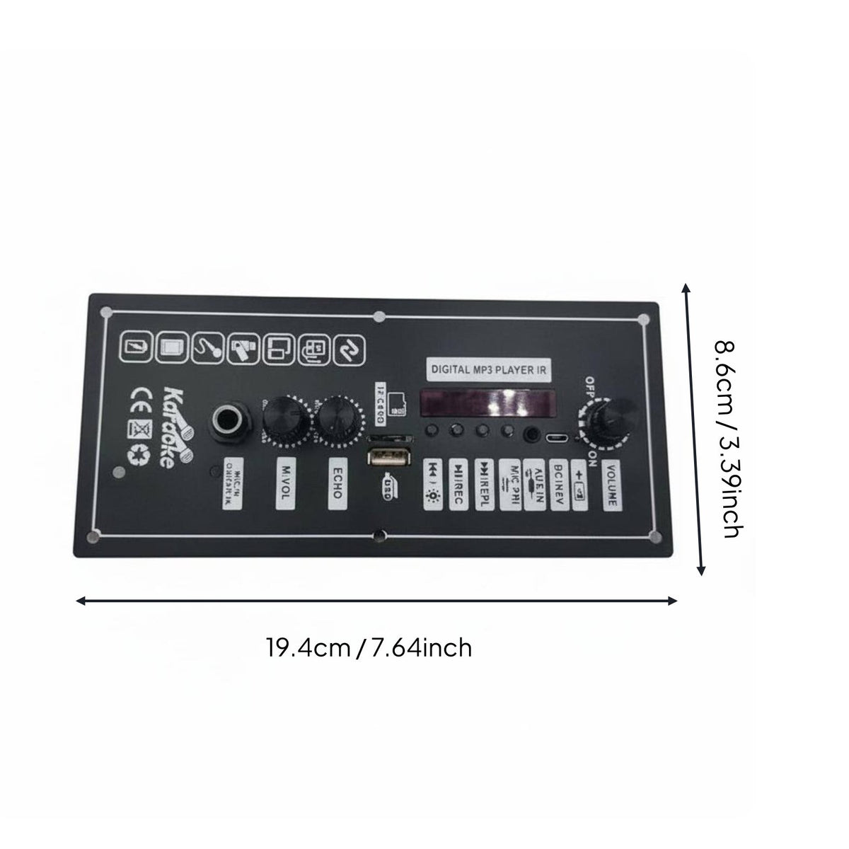 DIY Speaker Amplifier Board remoting Control Included   Converter Board Digital LED Display Electronic Component